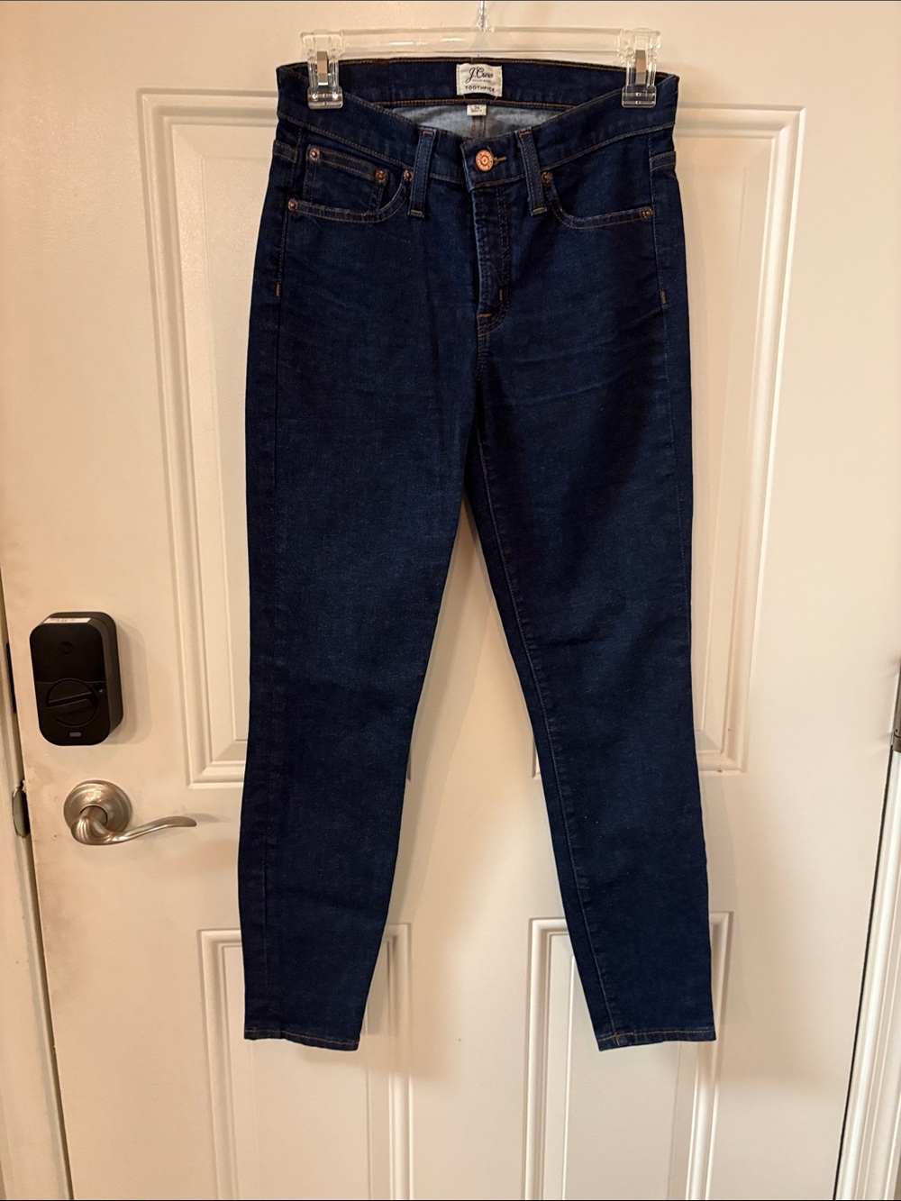J. Crew Dark Indigo High-Rise Skinny Jeans